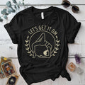 Let's Get It Om T-Shirt Mockup Black