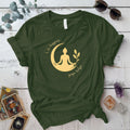 Life Happens Yoga Helps T-Shirt Mockup military-green