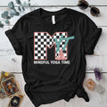 Mindful Yoga Time T-Shirt Mockup black