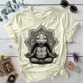 Meditating Turtle Mandala T-Shirt Mockup Natural