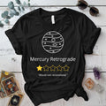 Mercury Retrograde One Star T-Shirt Mockup Black
