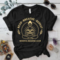 Mindful Reading Club T-Shirt Mockup Black