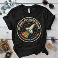 Multiverse Explorers Program T-Shirt Mockup Black