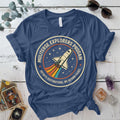 Multiverse Explorers Program T-Shirt Mockup Indigo Blue