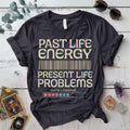 Past Life Energy T-Shirt Mockup Dark Heather Grey