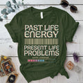 Past Life Energy T-Shirt Mockup Military Green