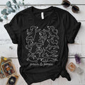 Paws and Poses T-Shirt Mockup black