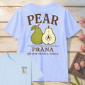 Pear Prana T-Shirt Mockup light-blue