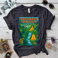 Postcards From Within T-Shirt Mockup Dark Heather Grey