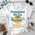 Pranayama Air Co Retro T-Shirt Mockup White