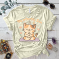 Purrfectly Zen T-Shirt Mockup Natural