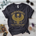 Ra Egyptian Sun God T-Shirt Mockup Dark Heather Grey