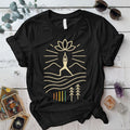 Radiant Warrior Horizon T-Shirt Mockup Black