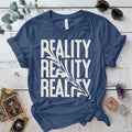 Reality T-Shirt Mockup Indigo Blue