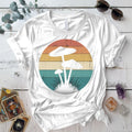 Retro Mushrooms T-Shirt Mockup White