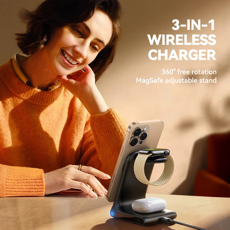 3-in-1 Magnetic Wireless Charger