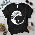 Sacred Grove of Stillness T-Shirt Mockup Black