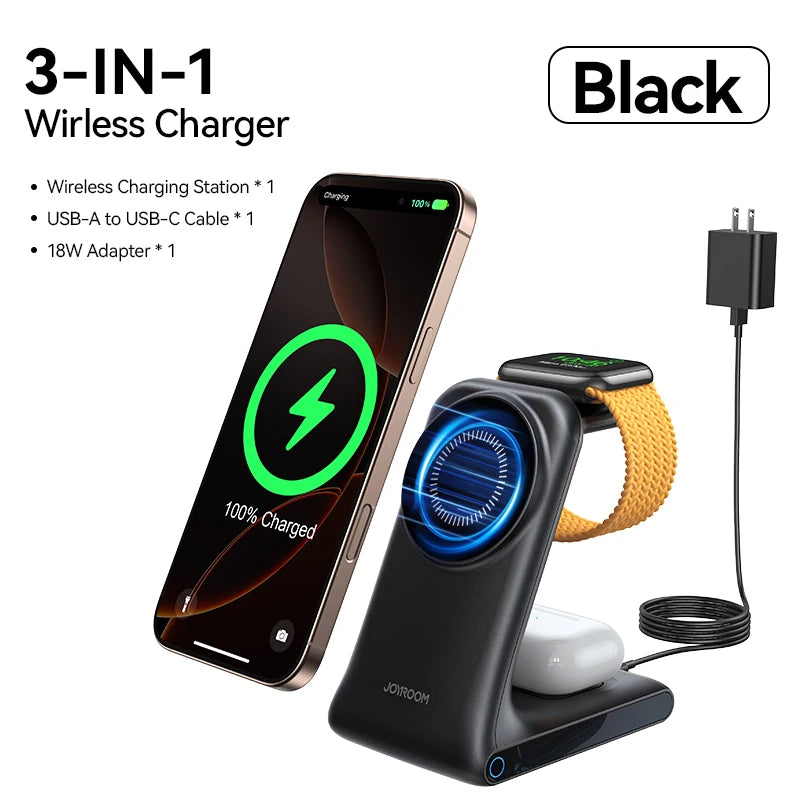 3-in-1 Magnetic Wireless Charger