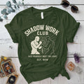 Shadow Work Club T-Shirt Mockup Military Green