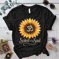 Soleil In The Soul T-Shirt Mockup Black