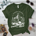 Spiritual Journey Ahead T Shirt Military Green Mockup