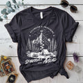 Spiritual Journey Ahead T Shirt Dark Heather Grey Mockup
