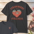 Strawberry Find Stillness T-Shirt Mockup dark-heather-grey