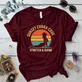 Sunset Cobra Cove T-Shirt Mockup Maroon