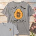 Sunshine Papaya Prana T-Shirt Mockup sport-grey