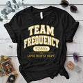 Team Frequency 528Hz T-Shirt Mockup Black