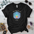 The Only Way Out Is In T-Shirt Mockup Black