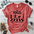 The Yogis Abbey Road T-Shirt Mockup coral-silk