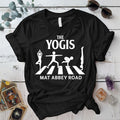 The Yogis Abbey Road T-Shirt Mockup black