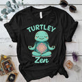 Turtley Zen T-Shirt Mockup Black