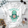 Turtley Zen T-Shirt Mockup White