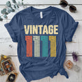Vintage 1111 T Shirt Indigo Blue Mockup