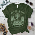 Wander Within Van Life T-Shirt Mockup Military Green