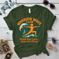 Warrior Wave Club T-Shirt Mockup Military Green