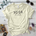 Yoga O'Clock T-Shirt Mockup natural