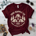 Yogi Supply Co T-Shirt Mockup maroon