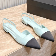 Channel 2026 Slingback Fabric Calfskin 898954