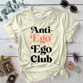 Anti Ego Ego Club T-Shirt Mockup Natural