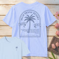 Palm Prana Resort T-Shirt Mockup light-blue