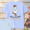 Silly Goose Yoga Club T-Shirt Mockup light-blue