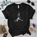 Body Falling Psychedelic T Shirt Black Mockup