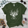 Boho Alter T Shirt Military Green Mockup