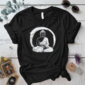 Buddha Enlightenment Circle T Shirt Black Mockup