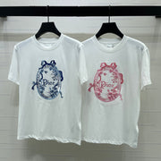 Dior 2026 Printed Short-sleeved T-shirt Cotton 392678