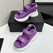 Chanel 2026 Chunky Sport Sandals 65mm Patent Calfskin 894909
