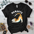 Down Dog Namaste T Shirt Black Mockup